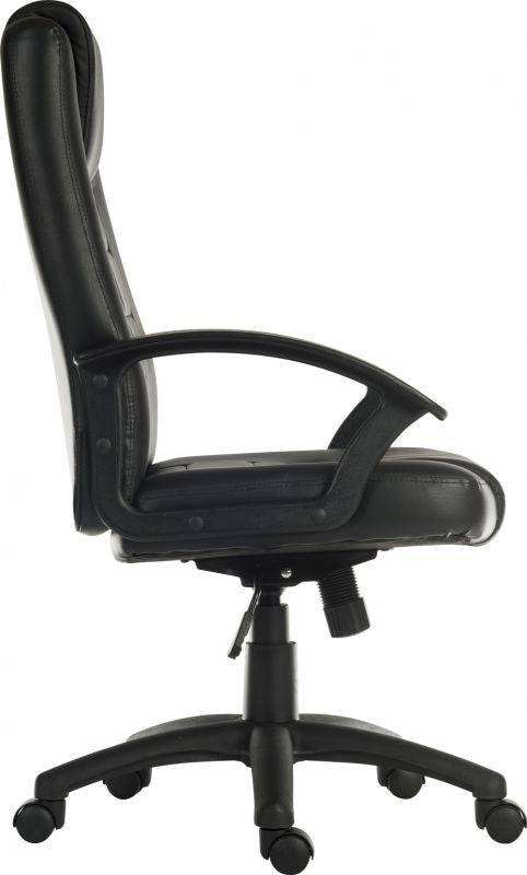 Teknik Leader Executive Office Chair in Black Leather - Price Crash Furniture