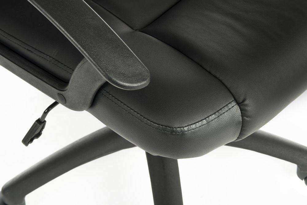 Teknik Leader Executive Office Chair in Black Leather - Price Crash Furniture