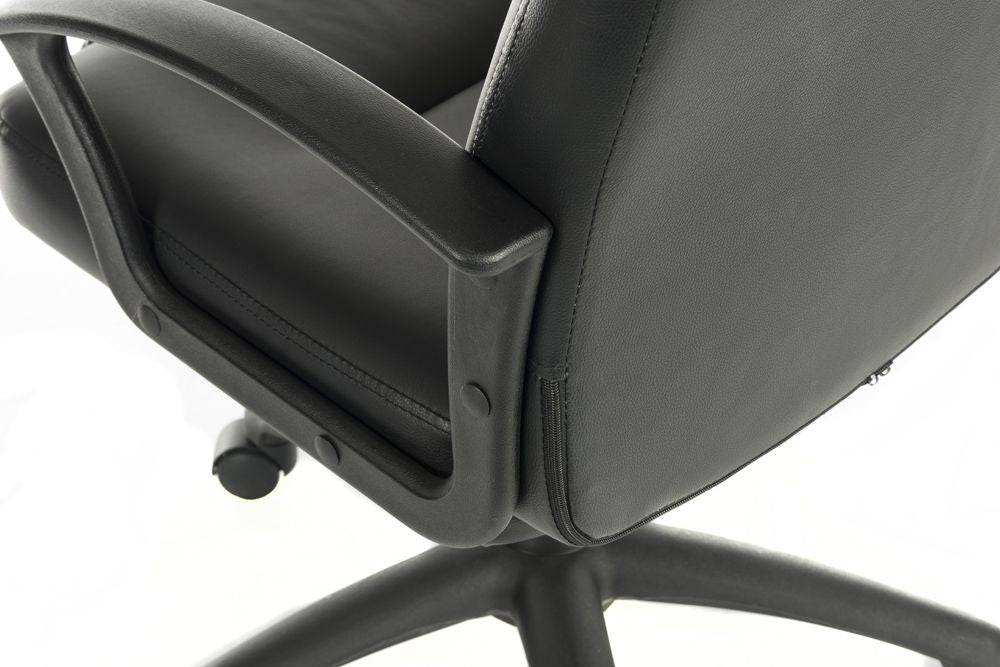 Teknik Leader Executive Office Chair in Black Leather - Price Crash Furniture