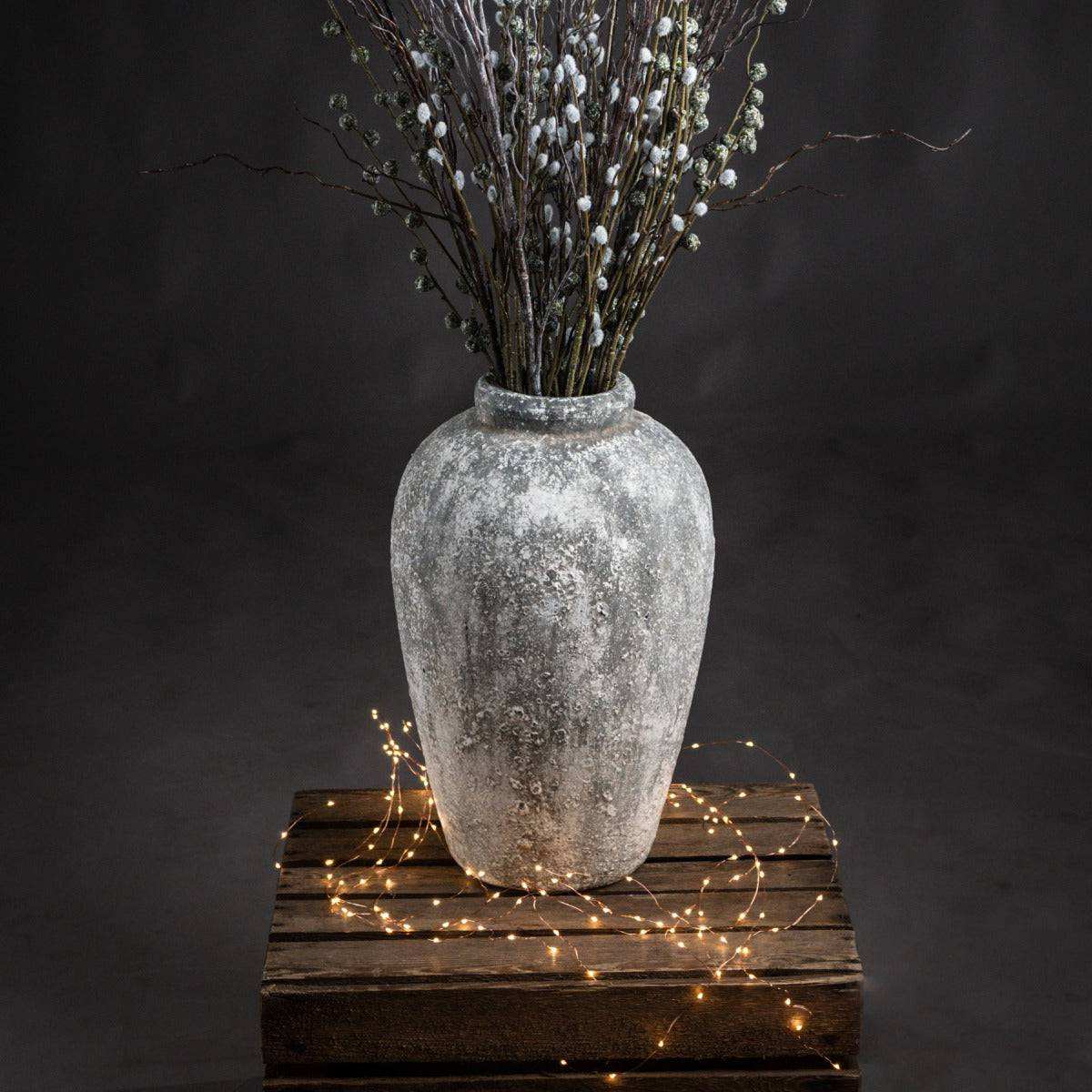 Aged Stone Tall Ceramic Vase - Price Crash Furniture