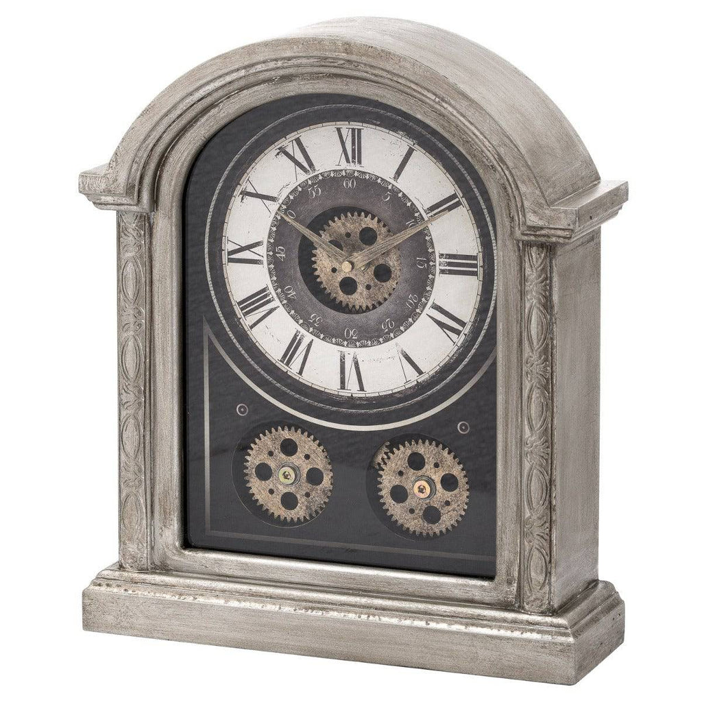 Antique Silver Mechanism Mantle Clock - Price Crash Furniture
