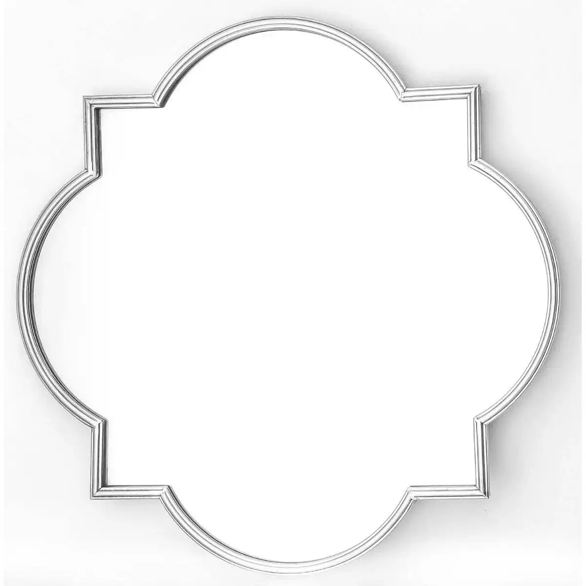 Antique Silver Quarterfoil Mirror - Price Crash Furniture