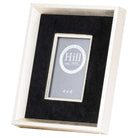 Antiqued Pewter Deep Framed Black Velvet 4X6 Photo Frame - Price Crash Furniture