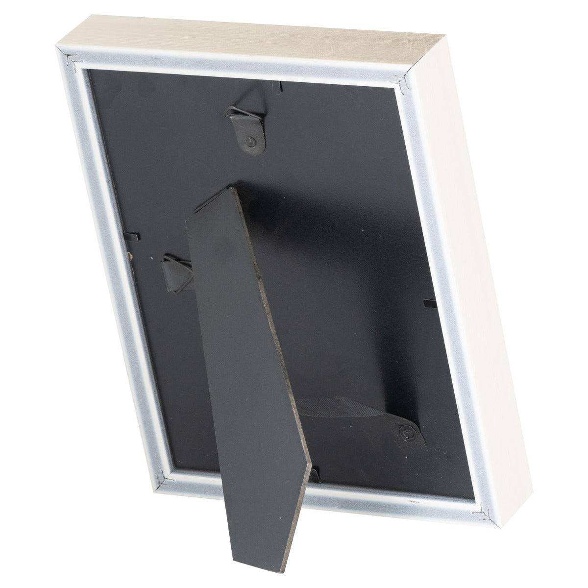 Antiqued Pewter Deep Framed Black Velvet 4X6 Photo Frame - Price Crash Furniture