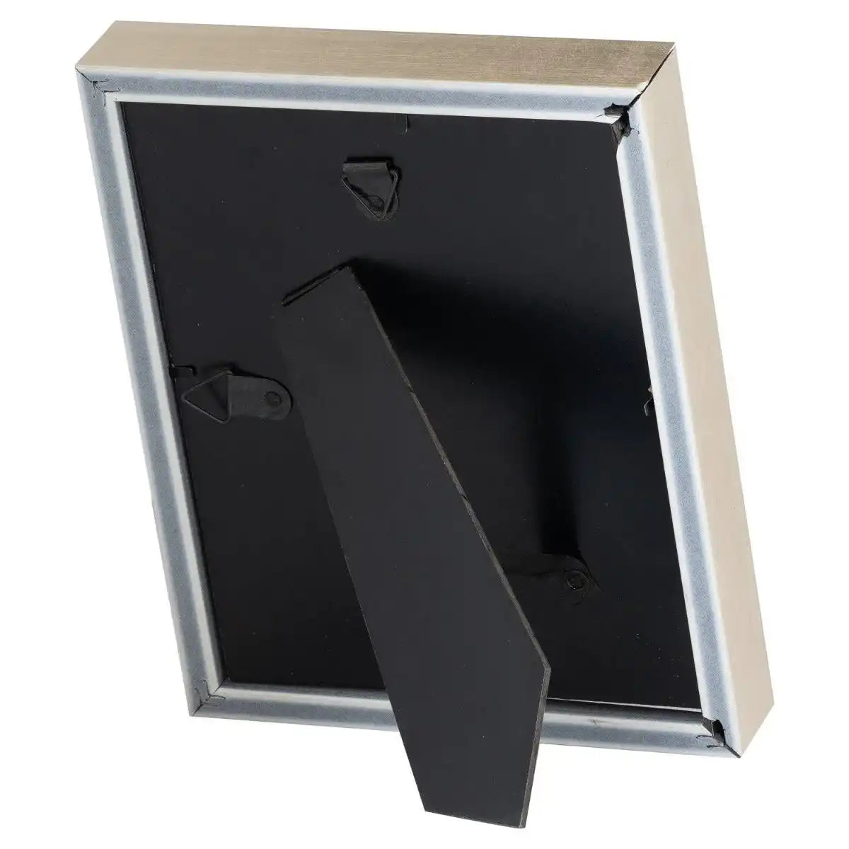 Antiqued Pewter Deep Framed White Velvet 4X6 Photo Frame - Price Crash Furniture