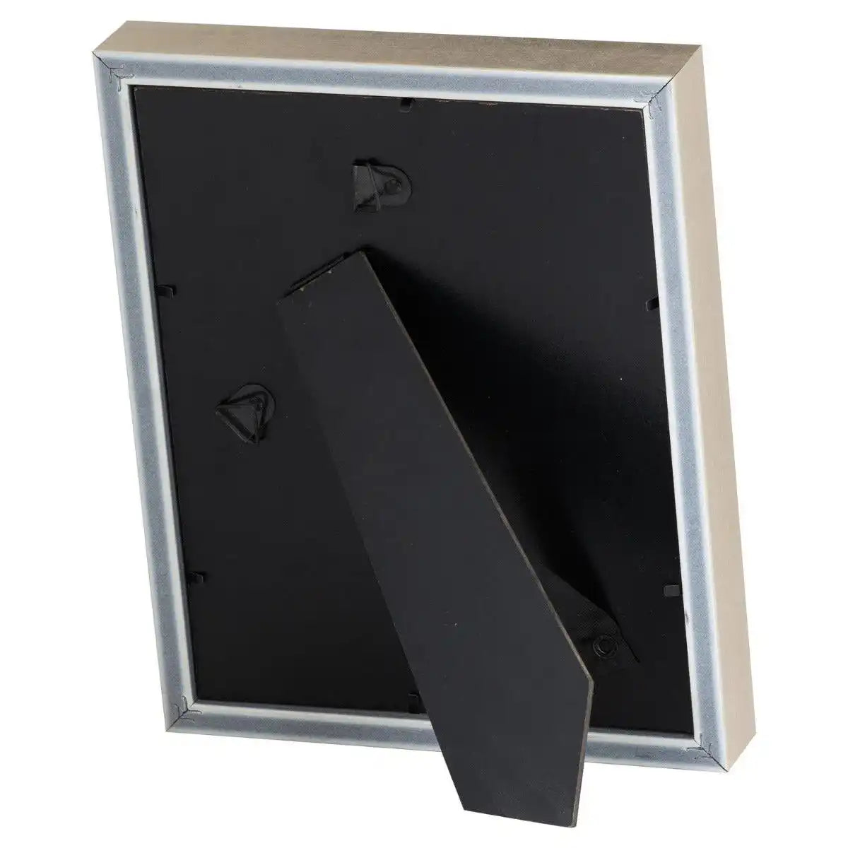 Antiqued Pewter Deep Framed White Velvet 5X7 Photo Frame - Price Crash Furniture
