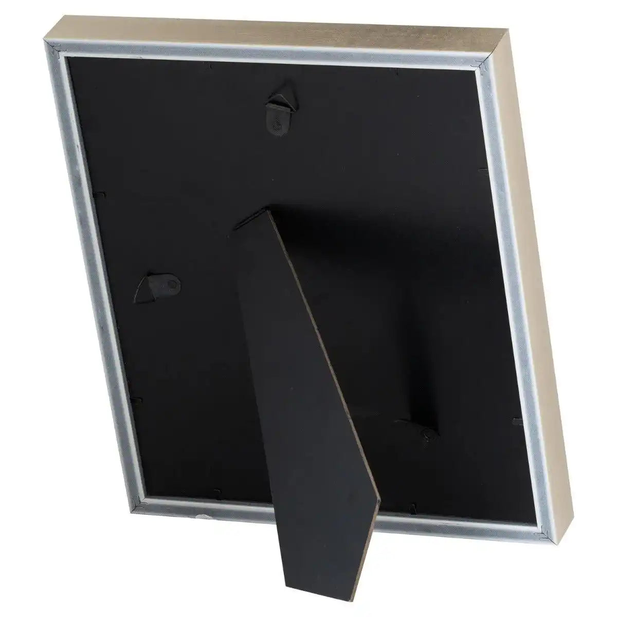 Antiqued Pewter Deep Framed White Velvet 8X10 Photo Frame - Price Crash Furniture
