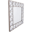 Augustus Detailed Triangulated Wall Mirror - Price Crash Furniture