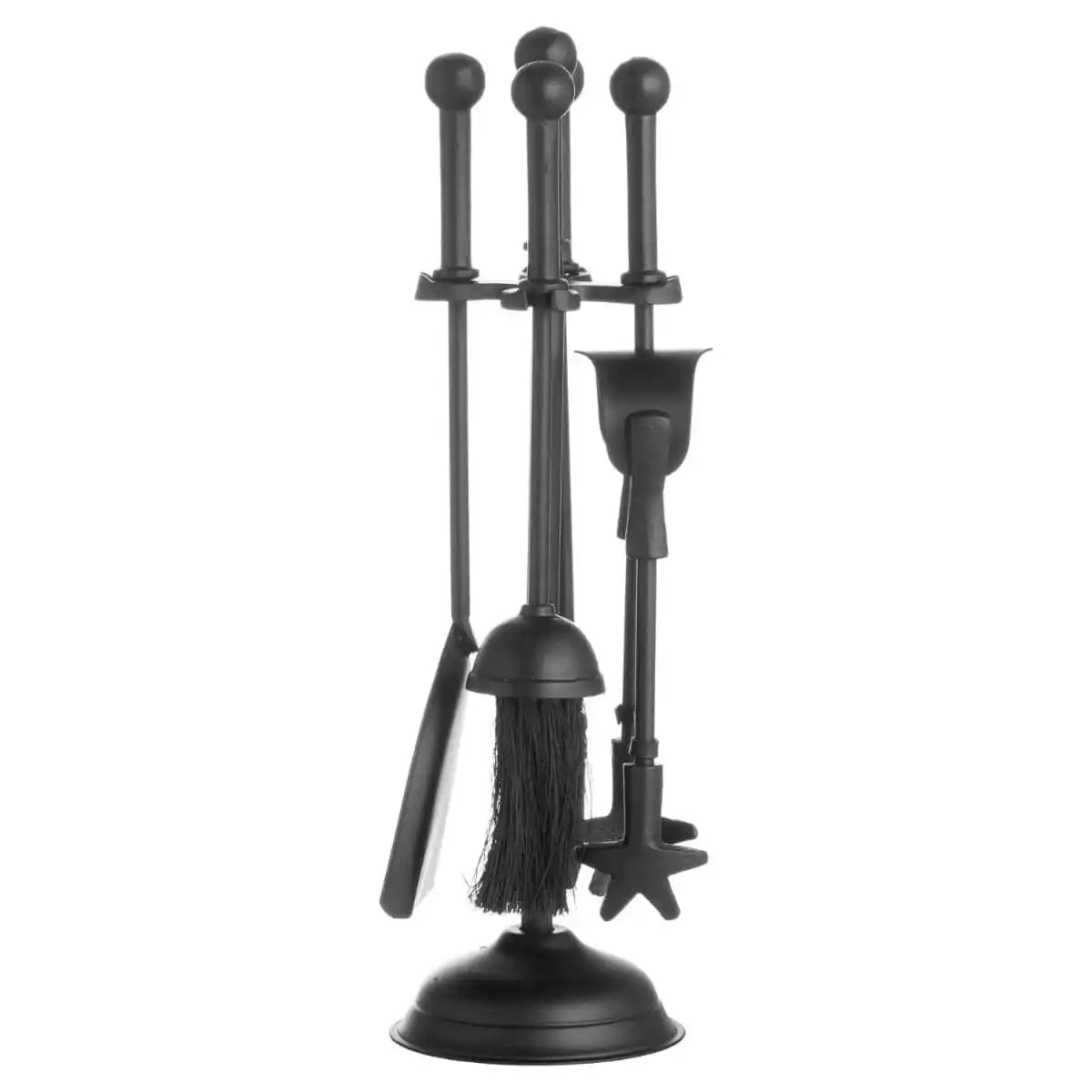 Ball Topped Companion Set In Black - Price Crash Furniture