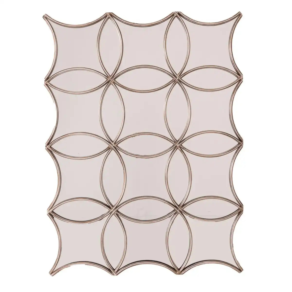 Black Multi Paned Patterned Window Mirror - Price Crash Furniture