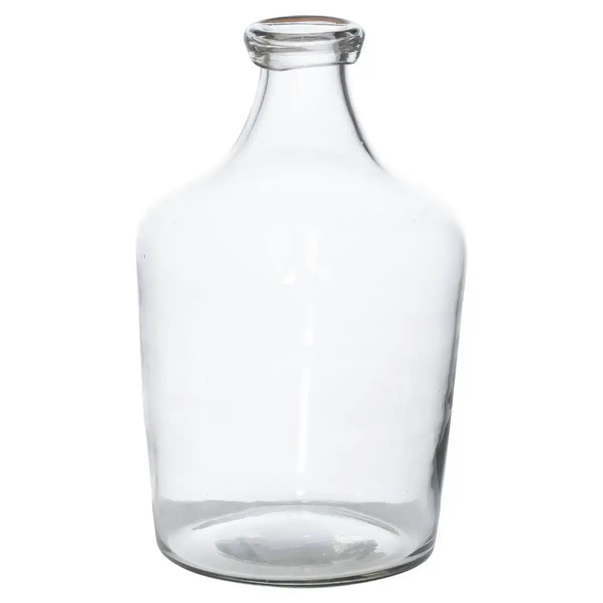 Bulbous Narrow Neck Glass Vase - Price Crash Furniture