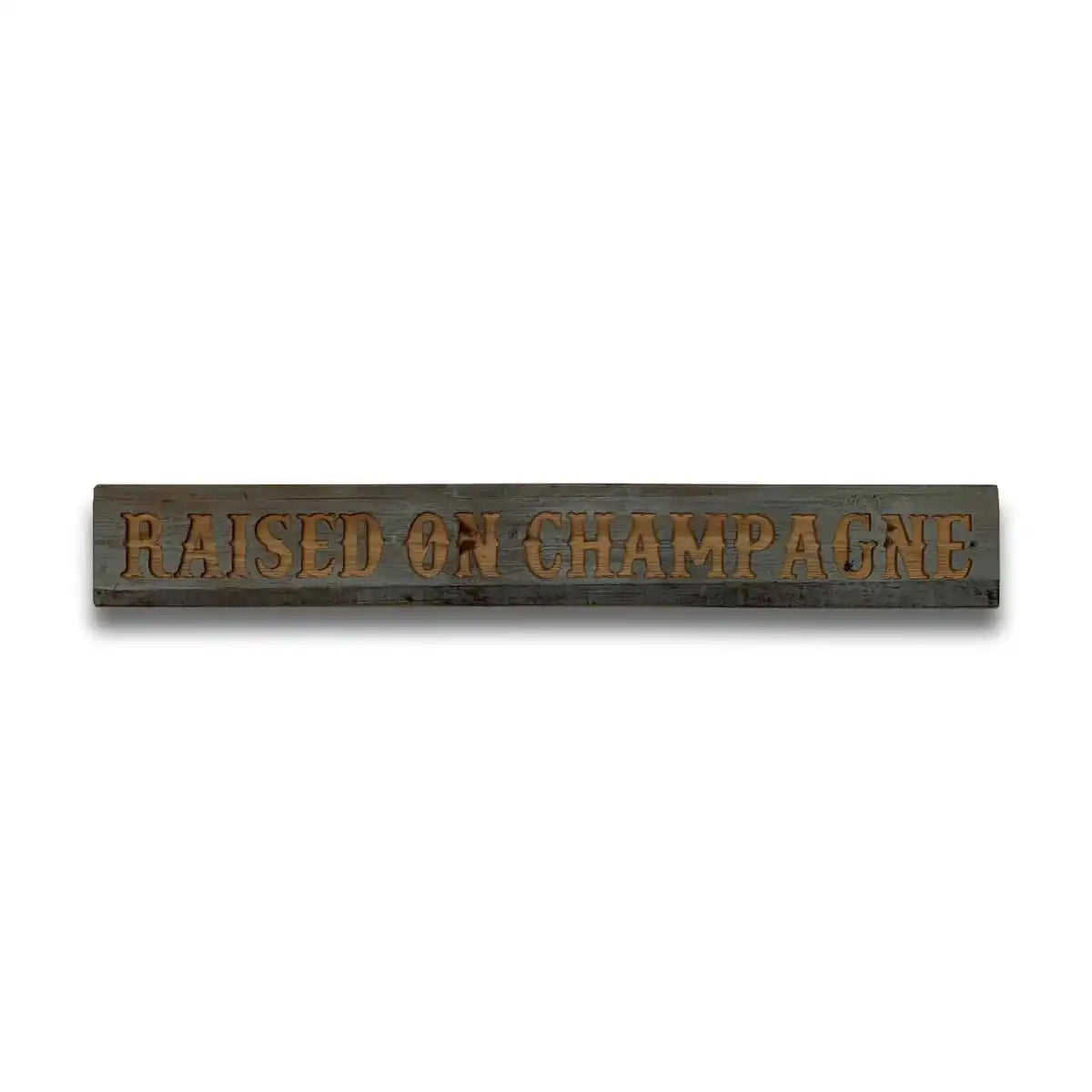 Champagne Grey Wash Wooden Message Plaque - Price Crash Furniture