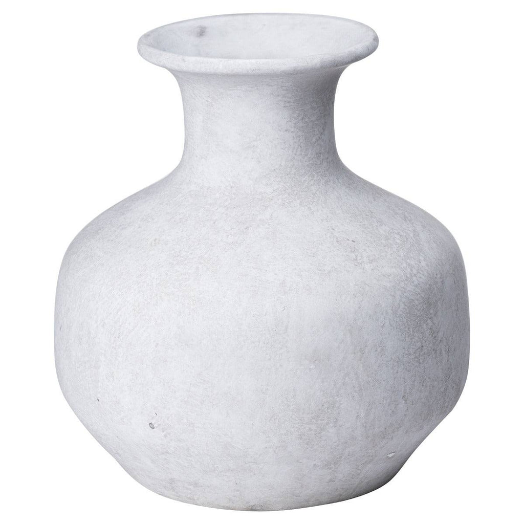 Darcy Squat Stone Vase - Price Crash Furniture