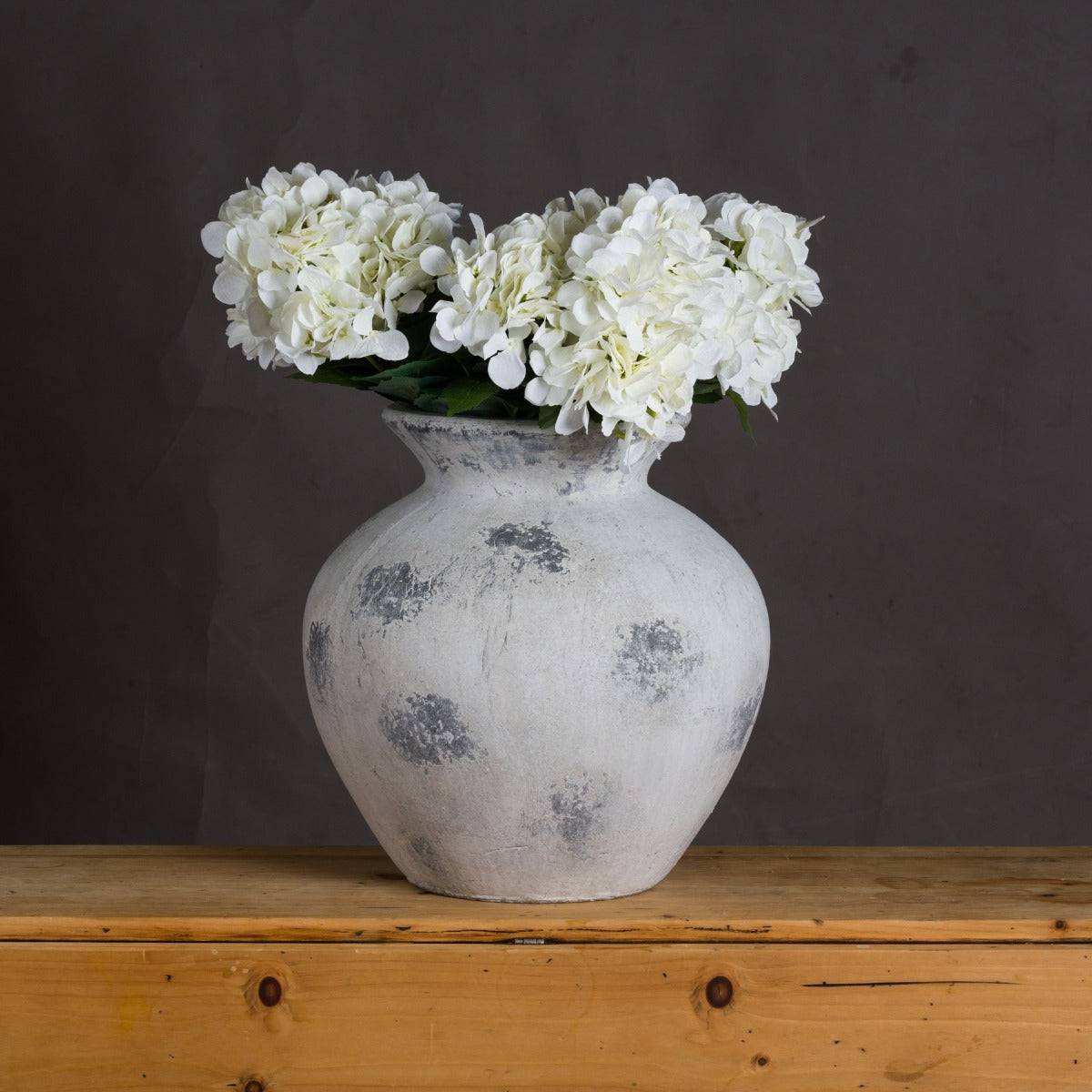 Downton Large Antique White Vase - Price Crash Furniture