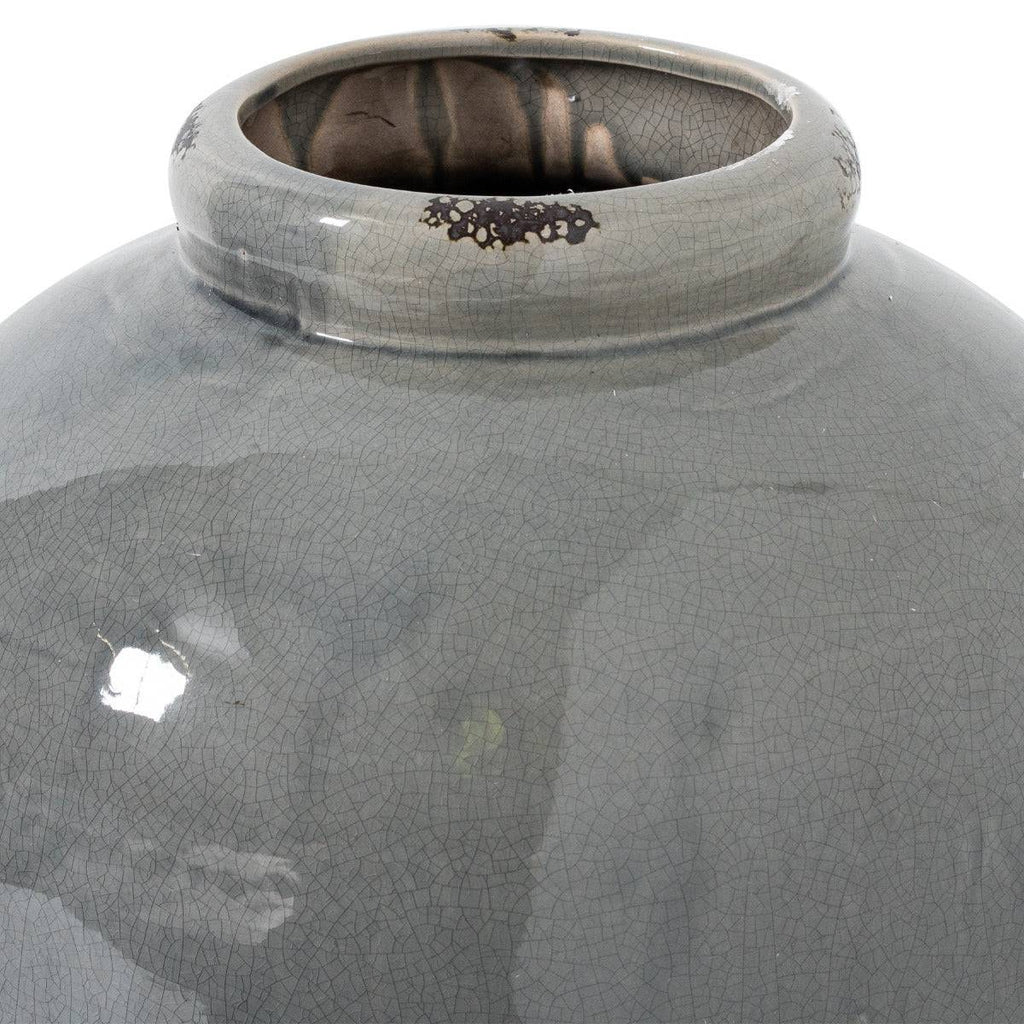 Garda Grey Glazed Tall Juniper Vase - Price Crash Furniture