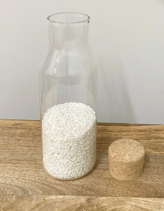 Glass Canister With Cork Stopper 26cm - Price Crash Furniture