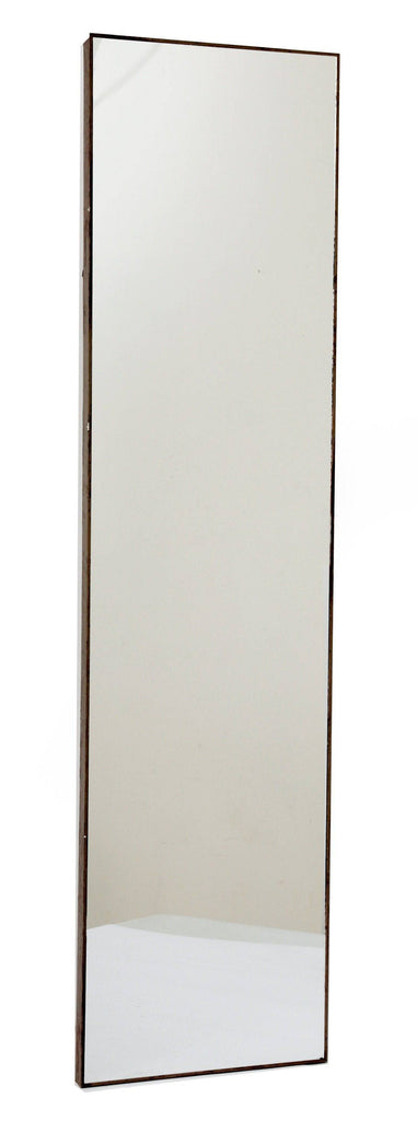 Grey Wood Wall Mirror 121cm - Price Crash Furniture