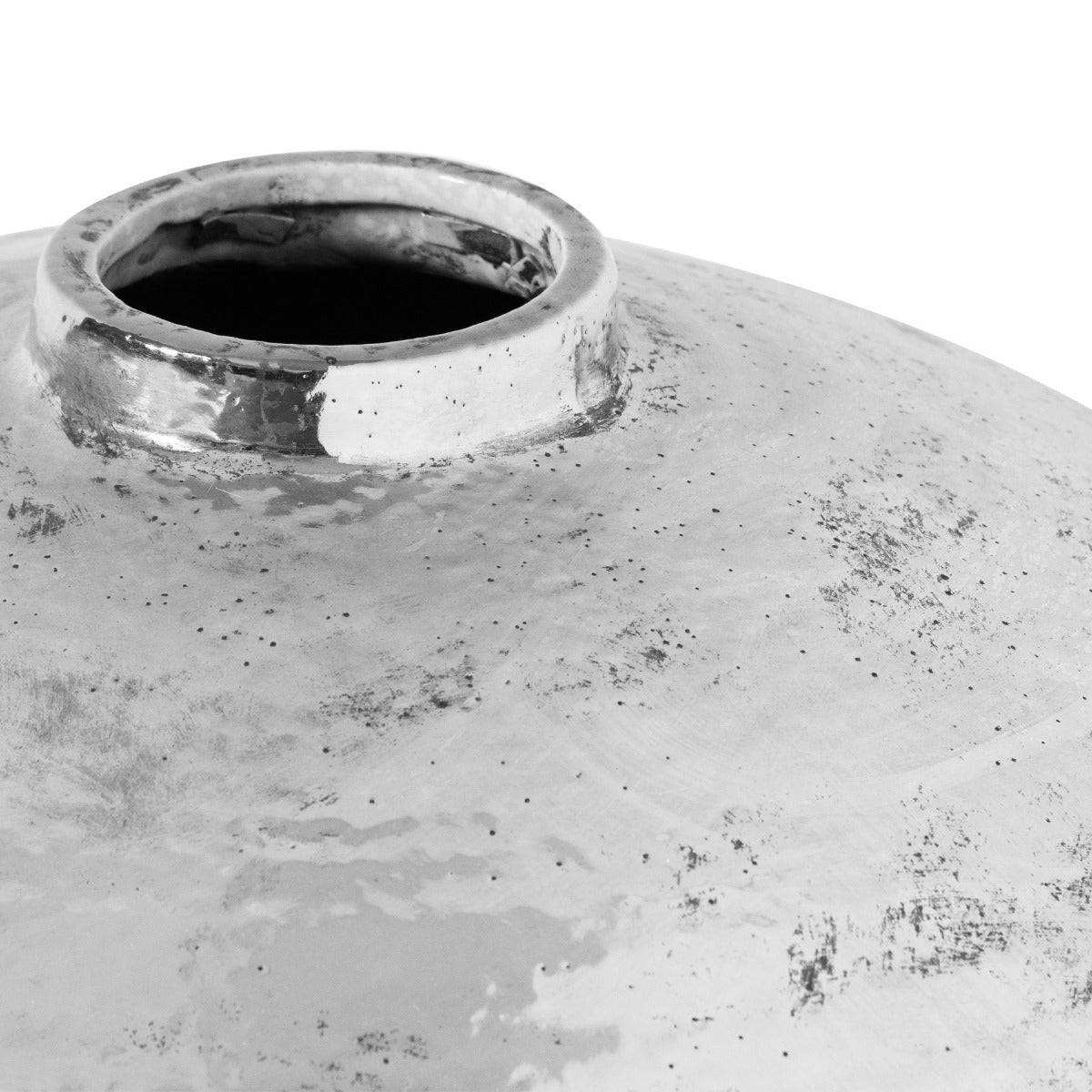 Hammered Silver Astral Vase - Price Crash Furniture