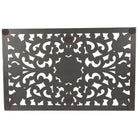 Large Rectangular Carved Metallic Hampton Tray - Price Crash Furniture