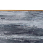 Metallic Soft Costal Abstract Glass Image In Silver Frame - Price Crash Furniture