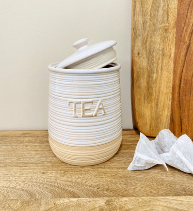 Natural Ceramic Tea Coffee Sugar Set - Price Crash Furniture