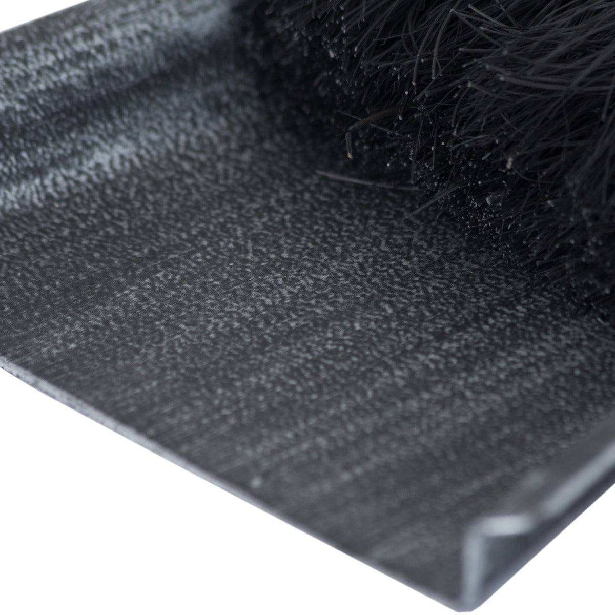 Silver Brushed Steel Crook Top Hearth Tidy Set - Price Crash Furniture