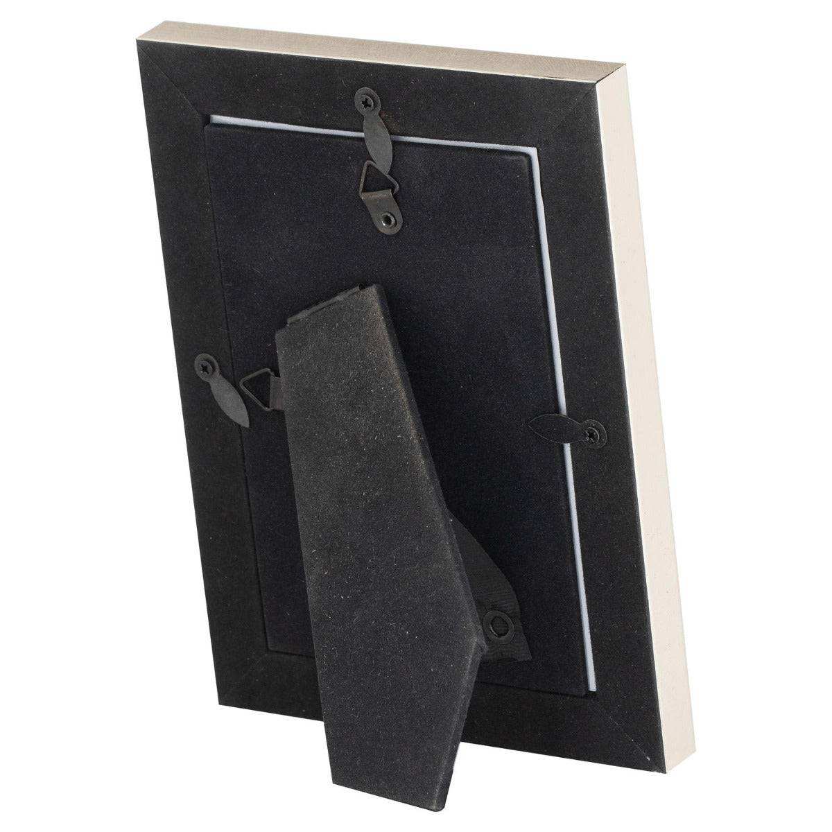 Silver Edged Navy Velvet 4X6 Photo Frame - Price Crash Furniture