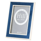 Silver Edged Navy Velvet 5X7 Photo Frame - Price Crash Furniture