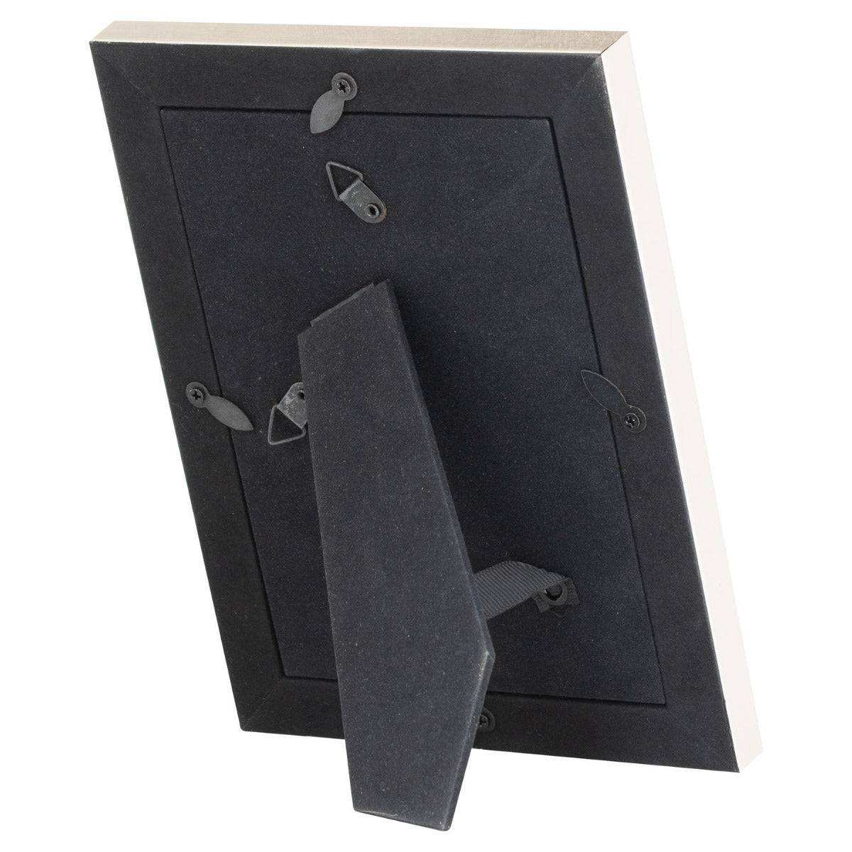 Silver Edged Navy Velvet 5X7 Photo Frame - Price Crash Furniture