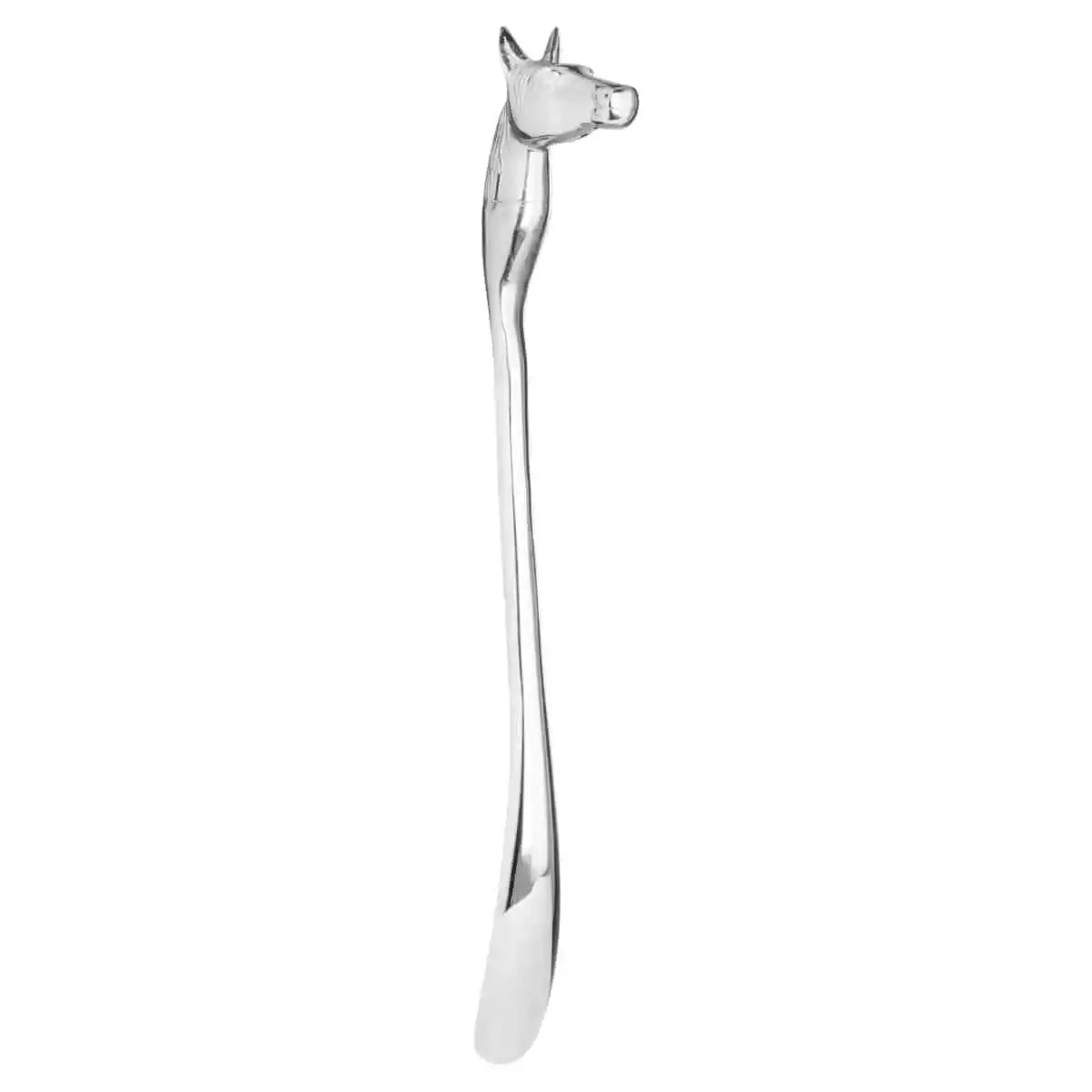 Silver Nickel Horse Head Detail Shoe Horn - Price Crash Furniture