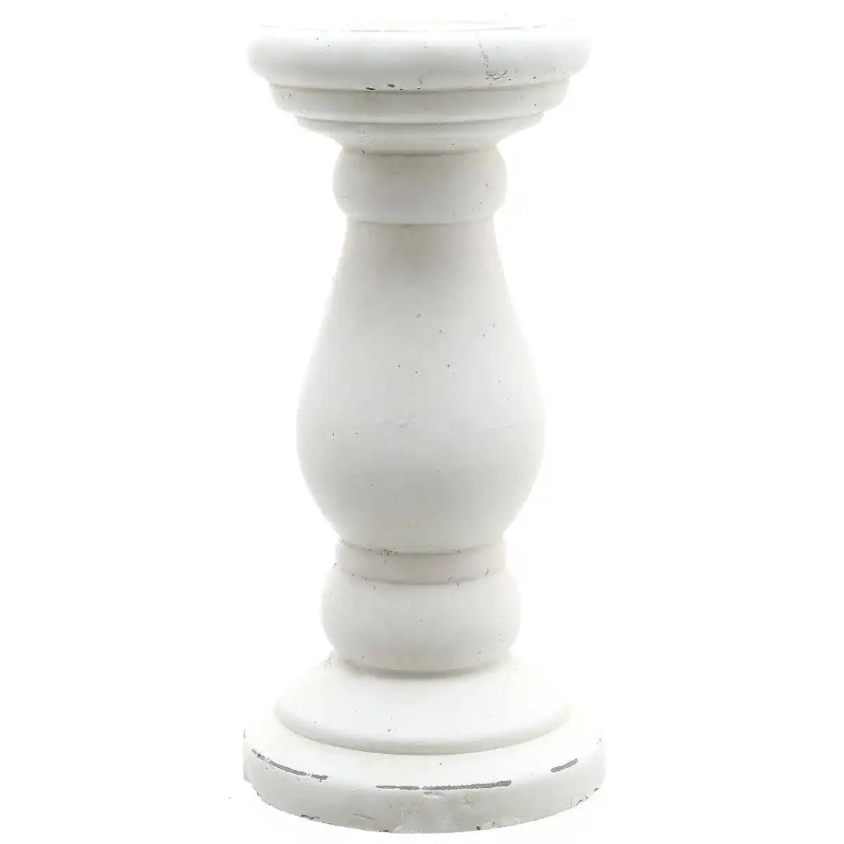 Matt White Ceramic Candle Holder - Price Crash Furniture