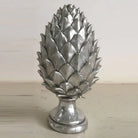 Tall Large Silver Pinecone Finial - Price Crash Furniture
