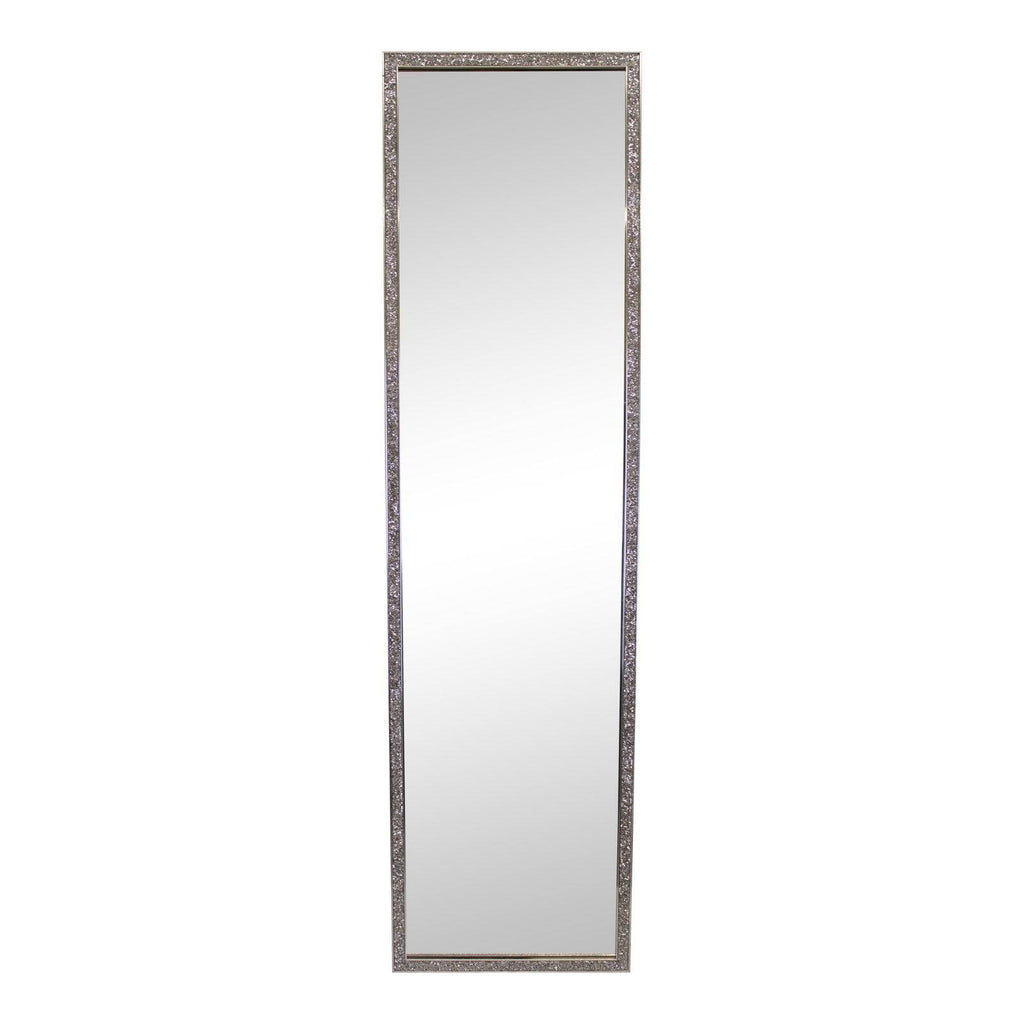 Tall, Slim Jewelled Frame Mirror 125cm - Price Crash Furniture