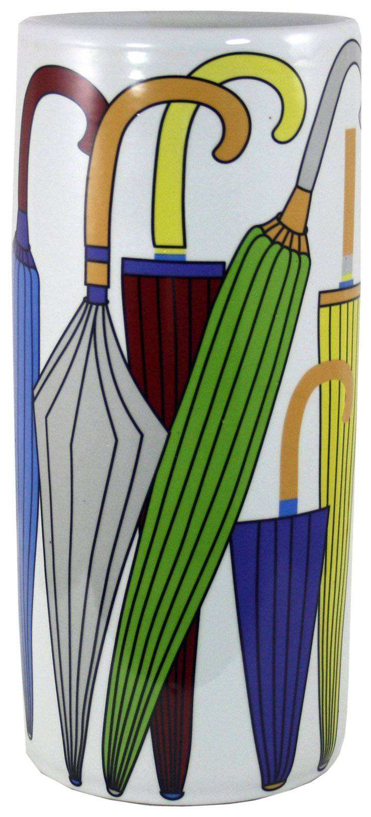 Umbrella Stand, Multi Coloured Umbrella Design - Price Crash Furniture