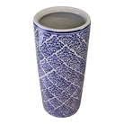Umbrella Stand, Vintage Blue & White Pattern Design - Price Crash Furniture
