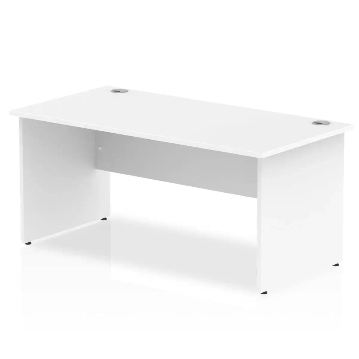 Impulse Straight Desk White Top Panel End Leg - Price Crash Furniture