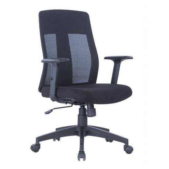 Alphason Laguna Mesh Back Home Office Chair in Black - Price Crash Furniture