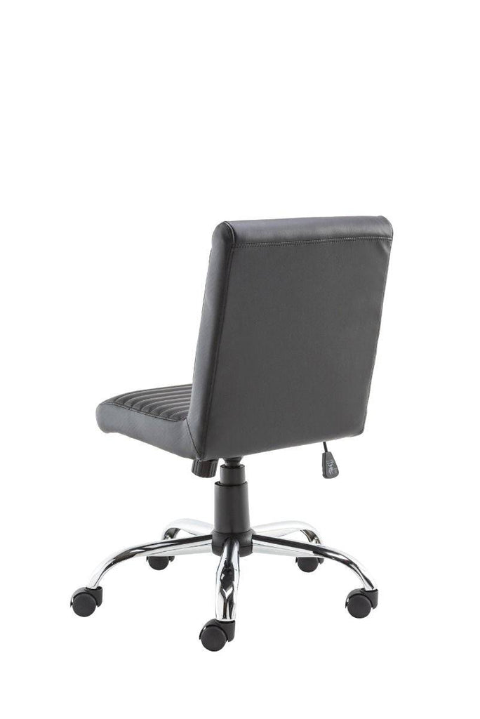 Alphason Lane Black Faux Leather Operator Chair - Price Crash Furniture