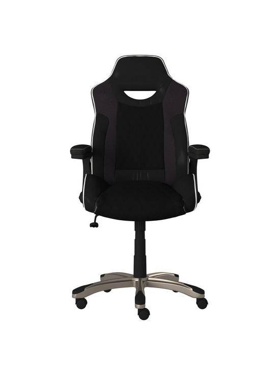 Alphason Silverstone Executive Gaming Chair in Microfibre & Faux Leather - Price Crash Furniture