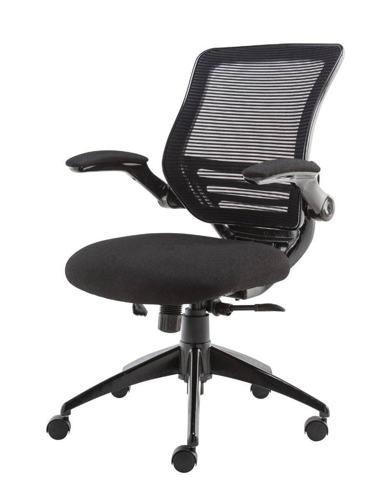 Alphason Stanford Operator Chair in Black for Desk & Home Office - Price Crash Furniture