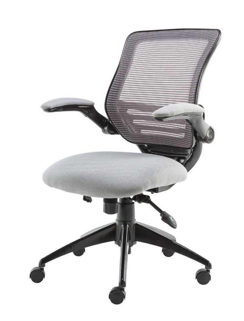 Alphason Stanford Operator Chair in Grey for Desk & Home Office - Price Crash Furniture