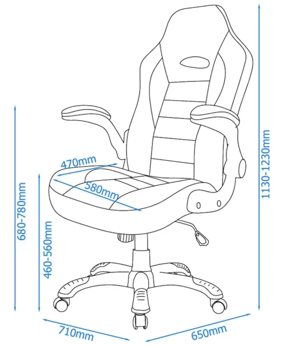 Alphason Talladega Black And Red Leather Racing Style Executive Chair - Price Crash Furniture