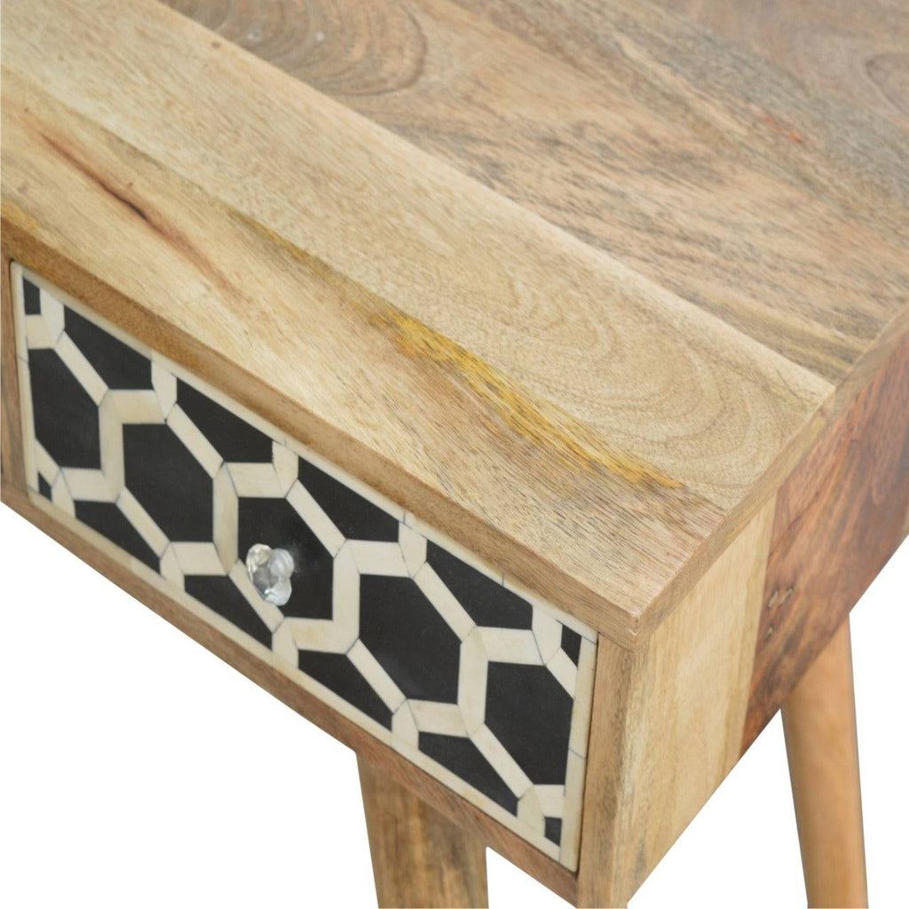 ArtHaus Collection Bone Inlay 1 Drawer 1 Shelf Writing Desk - Price Crash Furniture