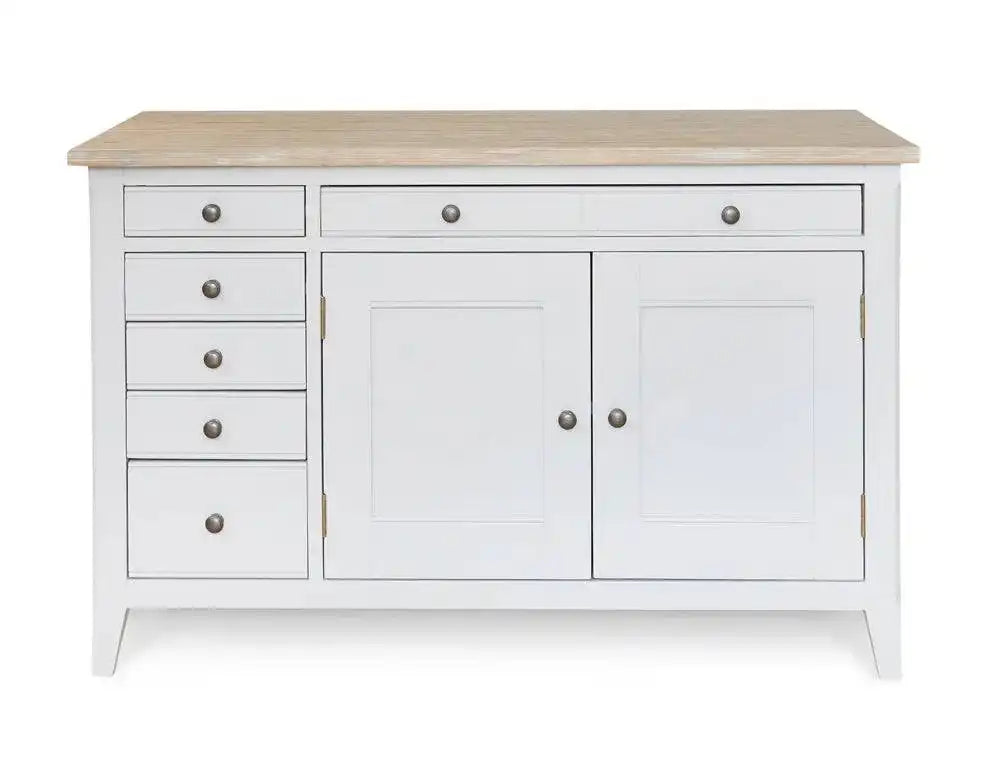 Baumhaus Signature Grey Hidden Home Office Desk - Price Crash Furniture