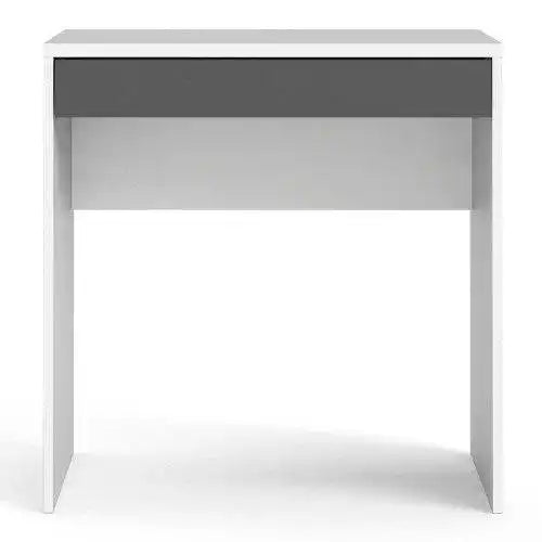 Function Plus Compact Desk in White & Grey - Price Crash Furniture