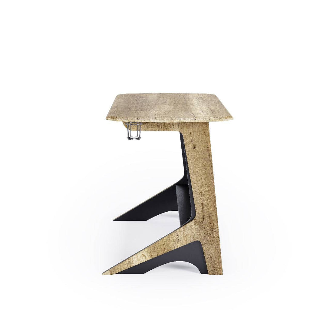 Jersey Desk in oak and black by Alphason - Price Crash Furniture
