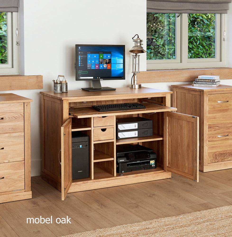 Mobel Oak Hidden Home Office by Baumhaus - Price Crash Furniture