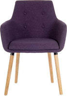 Pair of Teknik 4 Legged Reception Chairs - Plum - Price Crash Furniture
