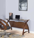 PC201 Helsinki 1300mm Table Desk in Walnut by Jual - Price Crash Furniture