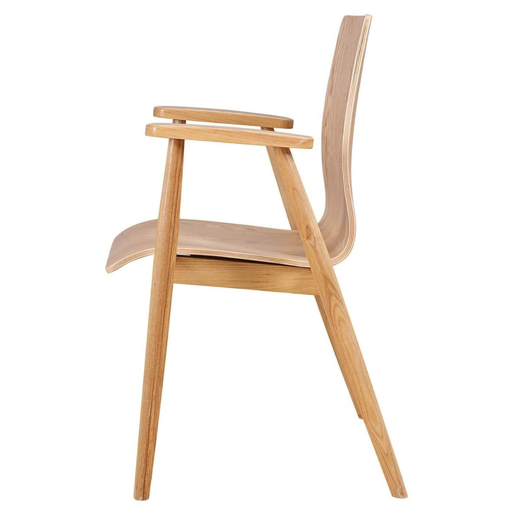 PC612 Vienna Office Chair in Oak by Jual - Price Crash Furniture